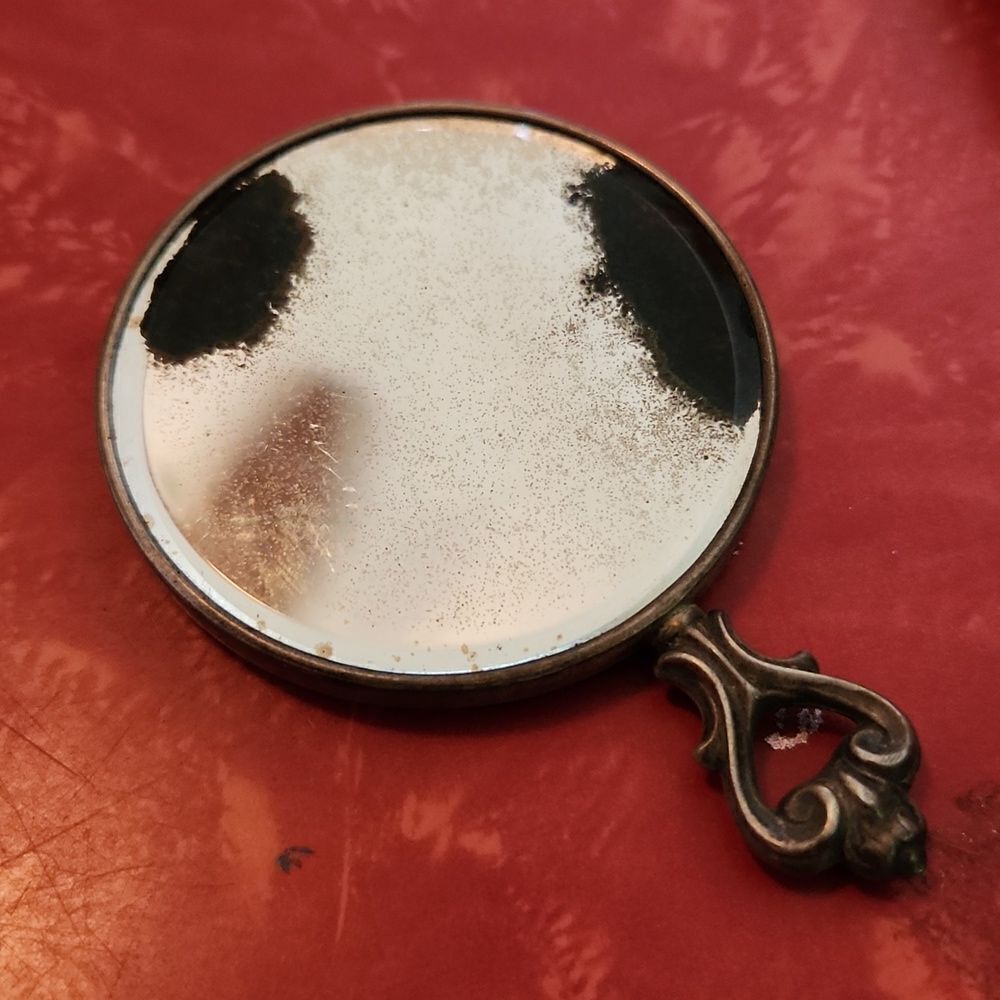 Vintage Toddler Handheld Mirror